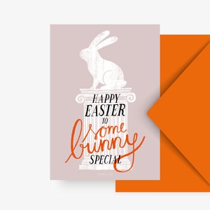 Carte de Pâques / A WAY HAPPY EASTER / Belle carte comme cadeau pour maman et papa ou amis pour Pâques, anniversaire ou anniversaire