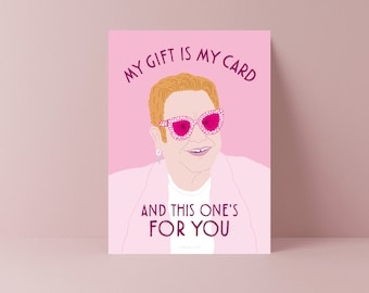 Geburtstagskarte / Your Card / Lustige Postkarte zum Valentinstag oder Geburtstag mit wizigem Spruch als Geschenk für Freund oder Freundin