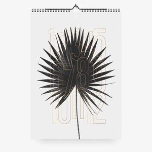 Wall calendar / PLANTS / DIN A3, plants and typography, calendar 2025, birthday calendar, as a birthday present, Christmas present