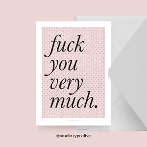Postkarte / FYVM / Witzige und schöne Grußkarte mit Spruch – Humorvolle Geschenkidee für Freunde, Familie & Kollegen