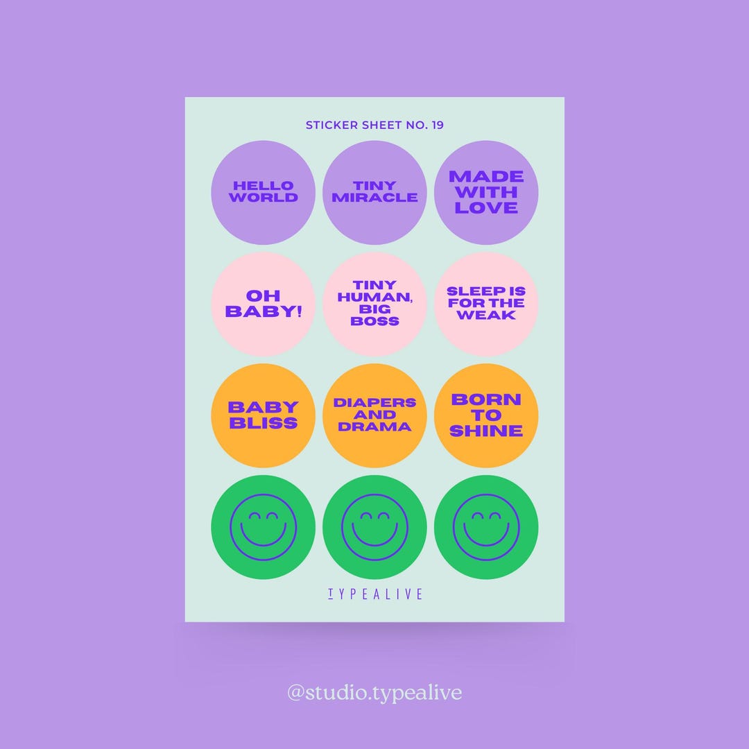 STICKER SHEET NO. 19 