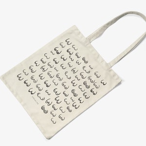 Baumwolltasche / BUSENFREUNDE natur / Öko-Stofftasche mit langen Henkeln, perfekt als Leinentasche zum Einkaufen, mit lustigem Spruch Bild 2