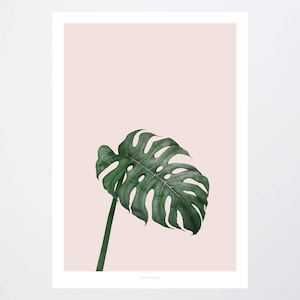 Poster mural / Tropical No. 7 / palm trees, leaves, tropical, living room decoration, housewarming gift, art print, as a gift