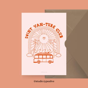 Ansichtkaart / JOINT VAN-TURE / Grappige en mooie wenskaart met spreuk, voor kampeerders - humoristisch cadeau-idee voor vrienden, familie en collega's
