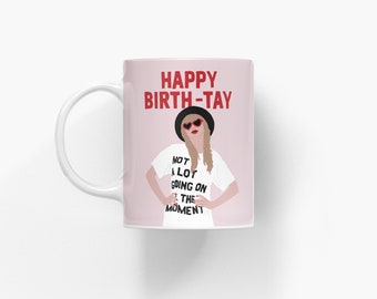 The Mug "Icons" / BIRTH-TAY / Kaffeetasse aus Keramik, schlicht, perfekt als Geschenk zum Geburtstag, personalisiert, witziger Spruch