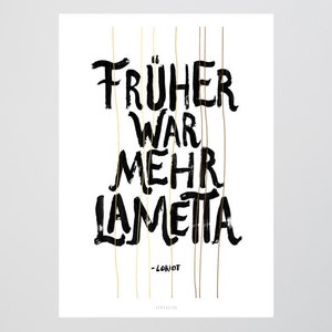 Mehr Lametta / Spruch, Loriot, Früher, Fine ArtPrint, WallArt