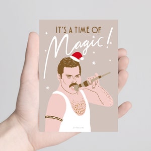 Weihnachtskarte / Time Of Magic / Lustige Karte zu Weihnachten für Familie oder Freunde mit witzigem Wortspiel Spruch mit Freddie image 2