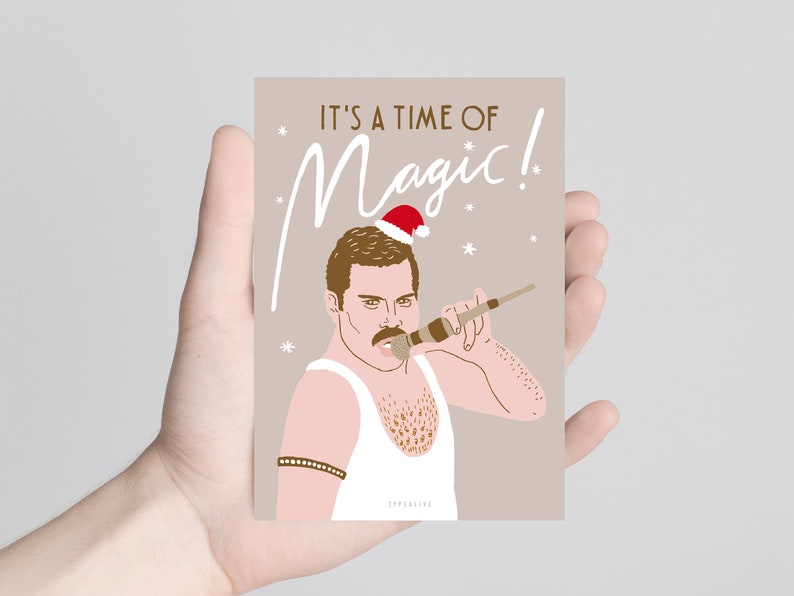 Weihnachtskarte / Time Of Magic / Lustige Karte zu Weihnachten für Familie oder Freunde mit witzigem Wortspiel Spruch mit Freddie image 2