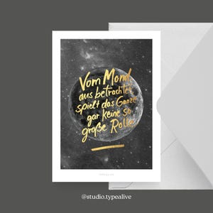 Ansichtkaart / MAAN NR. 2 / Grappige en mooie wenskaart met spreuk - humoristisch cadeau-idee voor vrienden, familie en collega's