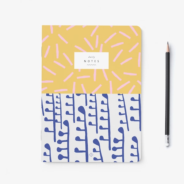 Notebook / PATTERN NO. 2 / Envelope with patterns, perfect as a gift for the girlfriend or mom, also planner or sketchbook