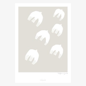 Poster Wandbild / Thoughts Are Free No. 1 / Wohnzimmer Deko, Einweihungsgeschenk, Kunstdruck, als Geschenk