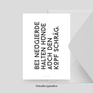 Postkarte / SCHRÄG / Witzige und schöne Grußkarte mit Spruch – Humorvolle Geschenkidee für Freunde, Familie & Kollegen