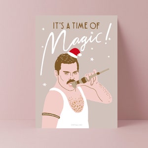 Weihnachtskarte / Time Of Magic / Lustige Karte zu Weihnachten für Familie oder Freunde mit witzigem Wortspiel Spruch mit Freddie image 1