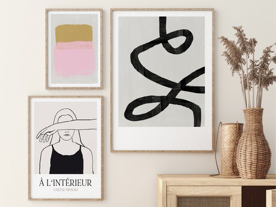 The Line No. 2 / Poster Abstrakte Kunst Schlicht Geometrisch Schwarz Weiß  Art Print Minimalistischer Druck Im Scandi Stil Geschenk - Etsy