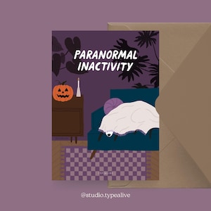 ハロウィンカード / Petisfaction "Dogs" PARANORMAL INACTIVITY / ポストカードセット 犬、犬の面白いハロウィンカード、犬ファン向けポストカード