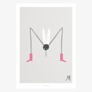 Póster mural / ABC Kids M / Póster ABC, alfabeto animal, letras, póster habitación infantil, decoración pared habitación infantil, lámina, regalo