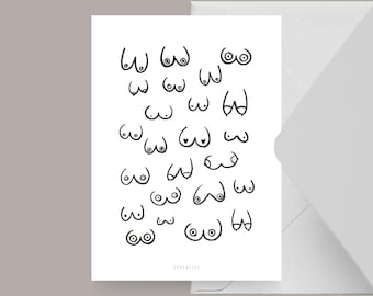 Card for various occasions / BOYFRIENDSHIP / Postcard for many occasions – as a greeting or invitation for friends and family, for best friend