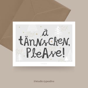 Carte de Noël / RÈGLE DE NOËL NO. 1 / Carte postale amusante pour Noël avec un dicton amusant - pour les amis, la famille, les collègues