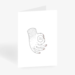 Greeting card / HAPPY BIRTHDAY / Saying, birthday, card, greeting card, perfect for a gift, funny, for boyfriend or girlfriend