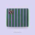Gift wrap / STRIPES NO. 2 / Green-blue gift sheets with stripes, for Christmas, wedding, birthday – exclusive gift packaging
