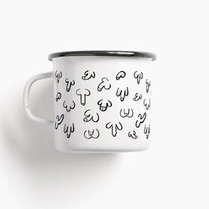 Enamel mug / BIG FRIENDS / mug with saying, personalized, funny camping mug for boyfriend, girlfriend, birthday, Christmas