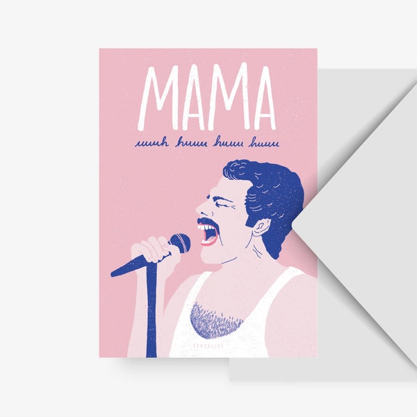 Cartolina/Mamma/Biglietto divertente per la mamma come regalo per la festa della mamma con scritta divertente. Biglietto per la festa della mamma o biglietto di auguri per il compleanno.