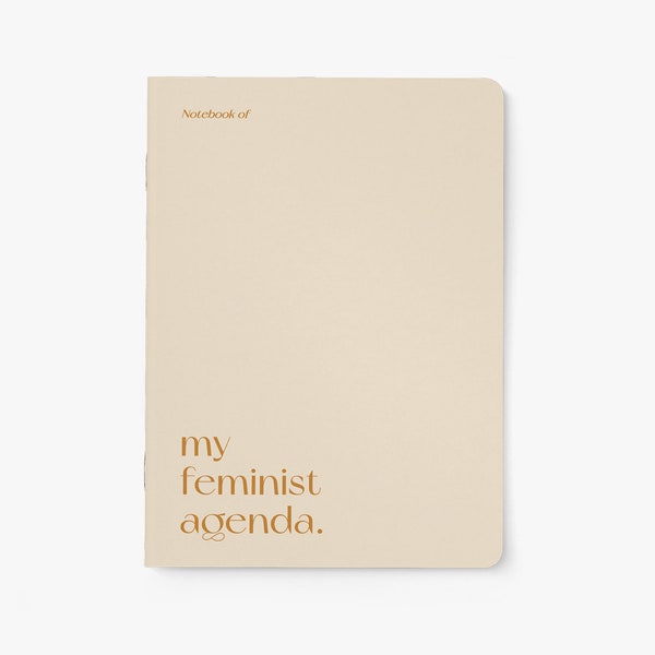 Notizheft / Feminist Agenda / lustiges Notizbuch mit Spruch als Geschenk für Freundin zum Geburtstag witziges Weihnachtsgeschenk Feminismus