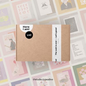 Coffret Mystère / CARTES POSTALES / Coffret composé de 10, 25 ou 50 cartes pour de nombreuses occasions – pour les anniversaires, les mariages, pour les couples, les amis, la famille