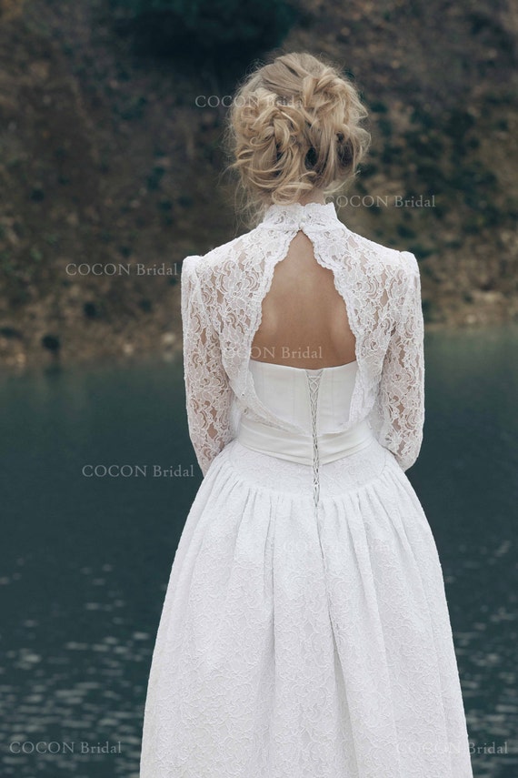 venetian lace wedding dress