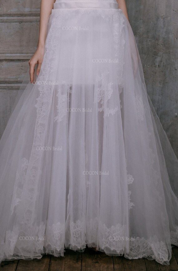 Bohemian Wedding Dress Beach Wedding Gown Garden Wedding See Through Wedding Gown Haute Couture Dress Infnito