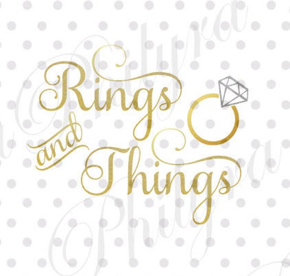 Rings and Things Digital File SVG DXF PDF Instant Etsy UK