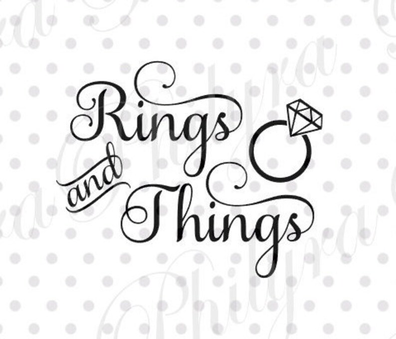 Rings and Things Digital File SVG DXF PDF Instant Etsy