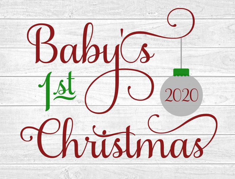 Download Baby's 1st Christmas 2020 Christmas Svg Digital | Etsy
