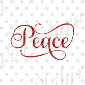 Frieden svg, Zeichen-Svg, Weihnachten-Svg, digitale Datei zum Schneiden, PDF, DXF