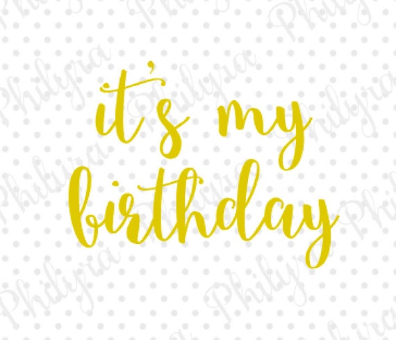 Download It's My Birthdaysvg Birthday Svg Christmas Svg Digital | Etsy