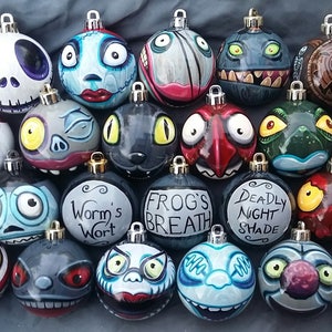Pre-Order Any Character Nightmare Before Christmas Pick Your Favorites Hand-Painted, Highly Detailed, Made-to-Order, Price Per Ornament image 7