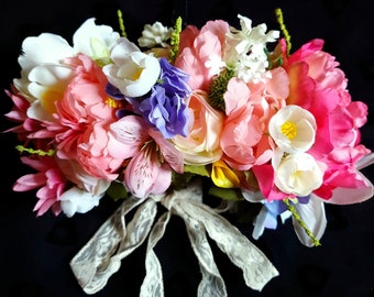 SALE - Spring Queen Persephone -  Floral Headpiece - Ready to Ship