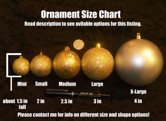 Ornament Size Chart