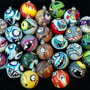 Pre-Order Any Character Nightmare Before Christmas Pick Your Favorites Hand-Painted, Highly Detailed, Made-to-Order, Price Per Ornament image 5