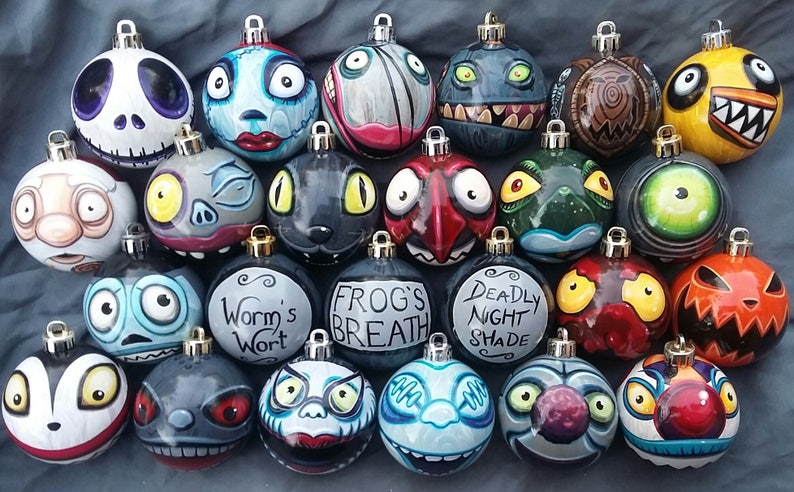 Pre-Order Any Character Nightmare Before Christmas Pick Your Favorites Hand-Painted, Highly Detailed, Made-to-Order, Price Per Ornament image 7