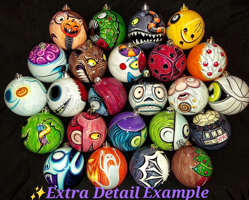 Pre-Order Any Character Nightmare Before Christmas Pick Your Favorites Hand-Painted, Highly Detailed, Made-to-Order, Price Per Ornament image 2