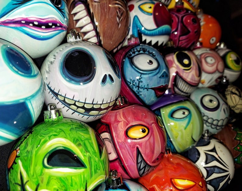 Pre-Order Any Character Nightmare Before Christmas Pick Your Favorites Hand-Painted, Highly Detailed, Made-to-Order, Price Per Ornament image 10