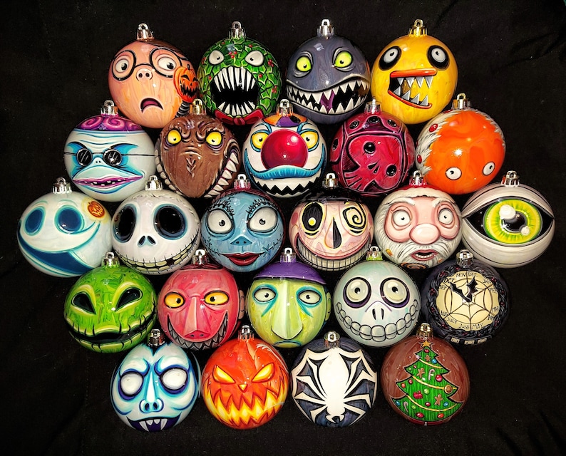 Pre-Order Any Character Nightmare Before Christmas Pick Your Favorites Hand-Painted, Highly Detailed, Made-to-Order, Price Per Ornament image 1