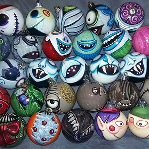 Pre-Order Any Character Nightmare Before Christmas Pick Your Favorites Hand-Painted, Highly Detailed, Made-to-Order, Price Per Ornament image 9