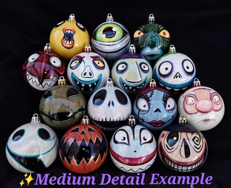 Pre-Order Any Character Nightmare Before Christmas Pick Your Favorites Hand-Painted, Highly Detailed, Made-to-Order, Price Per Ornament image 3