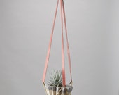 Leather & Brass Plant Hanger