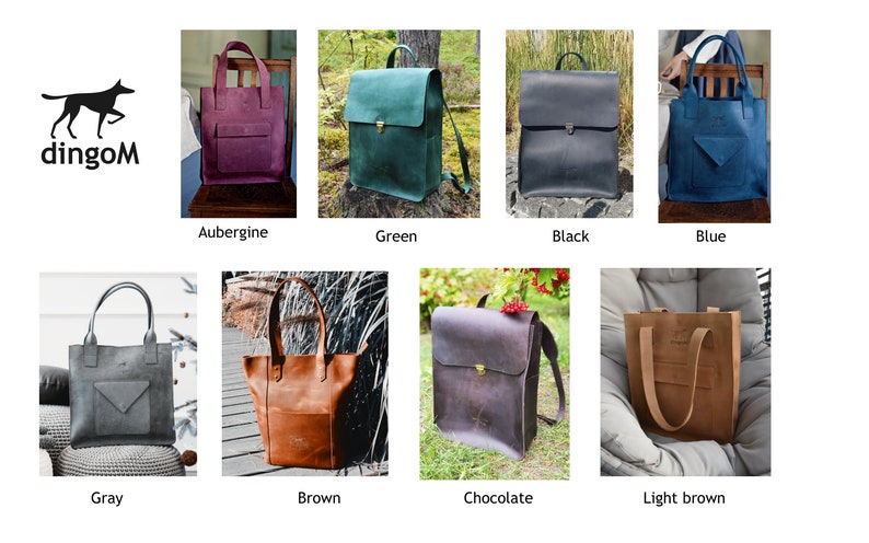 Brown leather bag leather handbag bag with zipper crossbody bag with zipper image 10