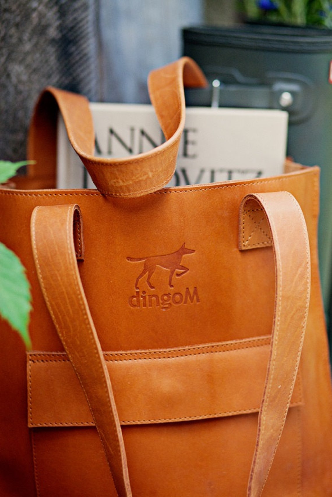 Brown leather tote leather tote bag leather handbag Etsy