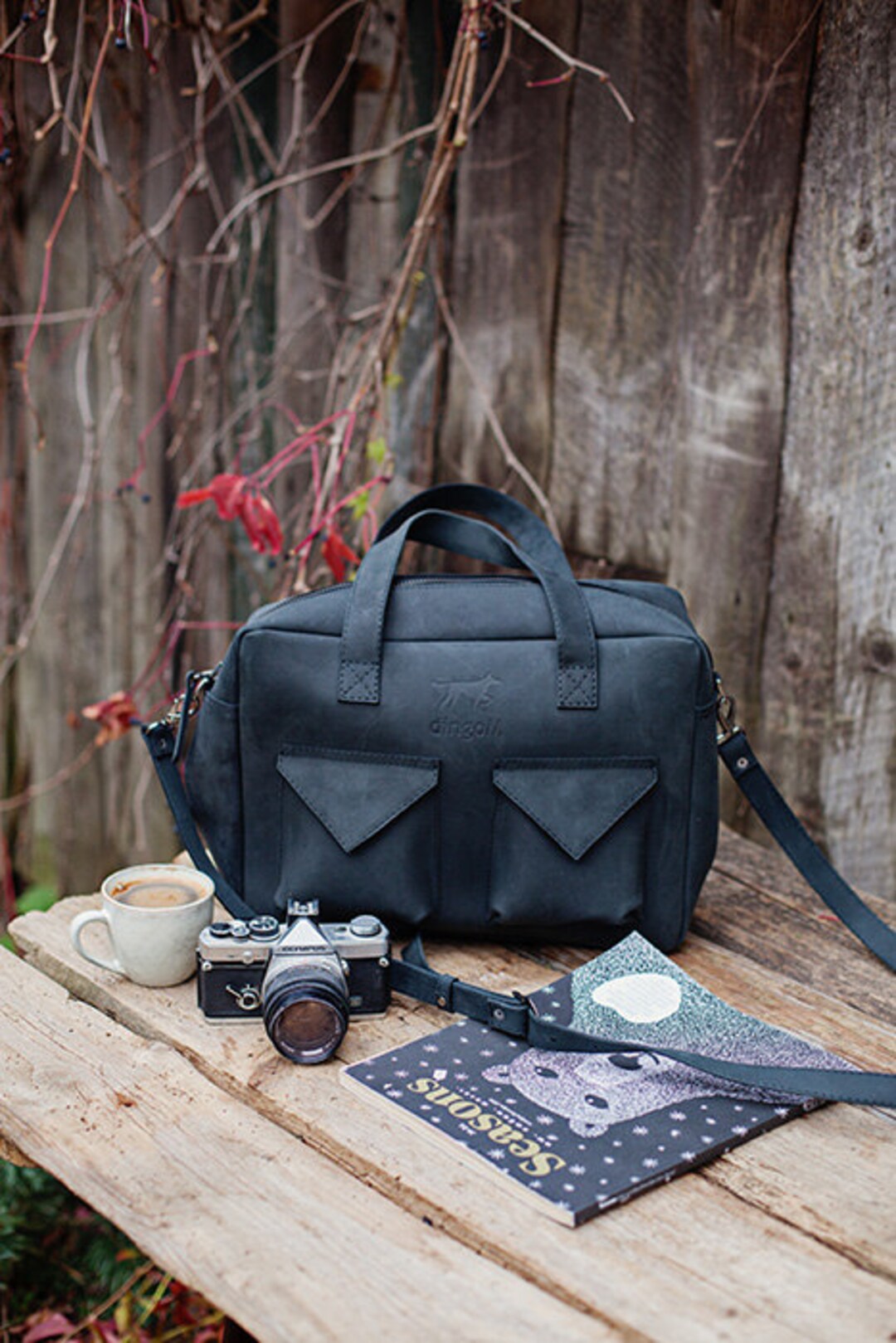 Black Laptop Bag Leather Laptop Bag Crossbody Laptop Bag Etsy