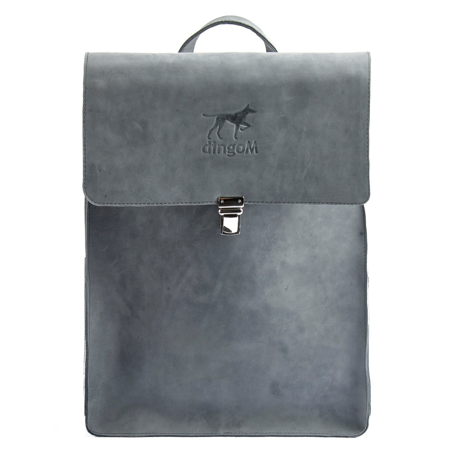 Grey Genuine Leather Backpack Grey Leather Rucksack Etsy